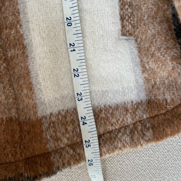 Avec Les Filles Brown and White Plaid Jacket - Picture 7 of 9